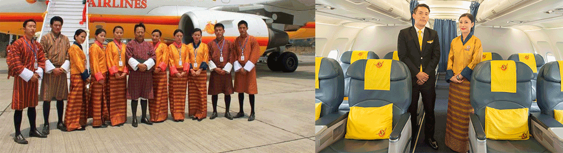 Bhutan Airlines Flight Attendant Image
