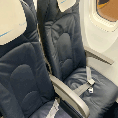 Luxair Economy Seat Size Image