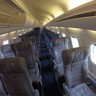Loganair Economy Seat Size Image