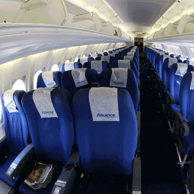 Alliance Airlines Economy Seat Size Image