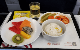 Juneyao Airlines meals menu image