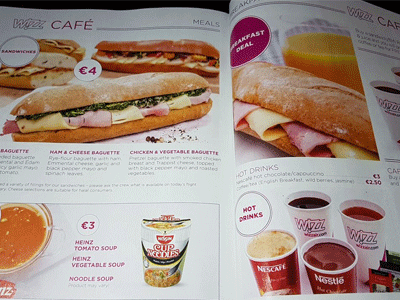 Wizz Air Hungary Menu Meals Image